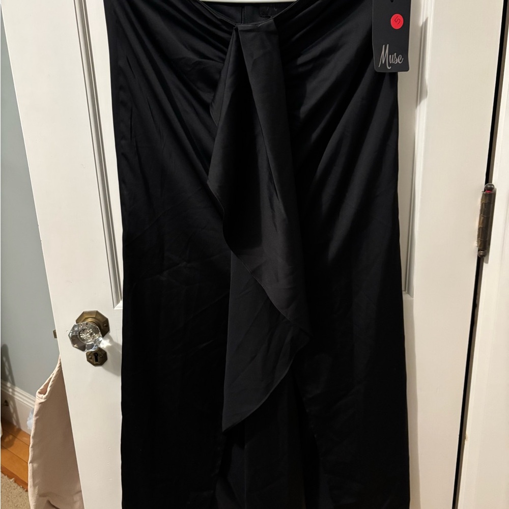 Muse Asymmetrical Black Skirt